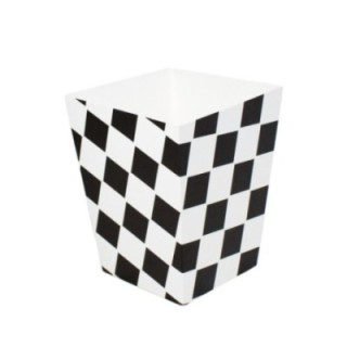 Kubełek mały KRATKA CZARNA 2,5l 100x160x 140mm, op.100szt, TnP