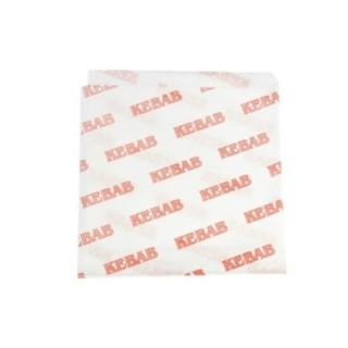 KEBAB koperta papierowo-foliowa op.200szt. nadruk standard (k/10)