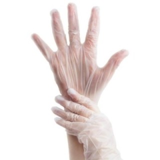 Rękawiczki winylowe roz.S op.100szt. bezpudrowe (k/10)