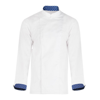 Bluza kucharska Biała - długi rękaw - Marine - Limited edition