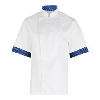 Bluza kucharska - Biała - krótki rękaw - Marine - Limited edition