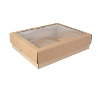 Pudełko cateringowe Party Box premium z okienkiem 355x300x90mm, op.10szt. TnG