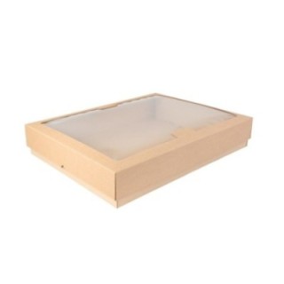 Pudełko cateringowe Party Box premium z okienkiem 455x350x80mm, op.10szt. TnG