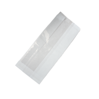 Torba biała z okienkiem 240x100x60+90PPmm, gramatura: 31+9PEg/m2, op.1000szt