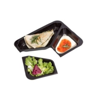 T B 227/178/3 H3 GWP poj.zgrzew op.50szt wysokość 3cm czarny, trójdzielny, gładki TnP (k/8) WIELORAZOWE