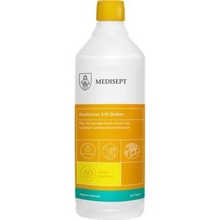 MEDICLEAN MC510 Diament 1l cytrynowy Płyn do ręcznego mycia naczyń oraz urządzeń i powierzchni kuchennych (k/12)