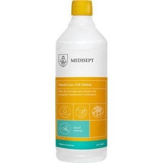MEDICLEAN MC510 Diament 1l miętowy Płyn do ręcznego mycia naczyń oraz urządzeń i powierzchni kuchennych (k/12)