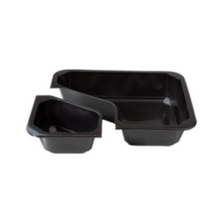 T B 227/178/2C H4 GWP poj.zgrzew op.50szt wysokość 4cm czarny, dwudzielny COLT-2, gładki TnP (k/8) WIELORAZOWE