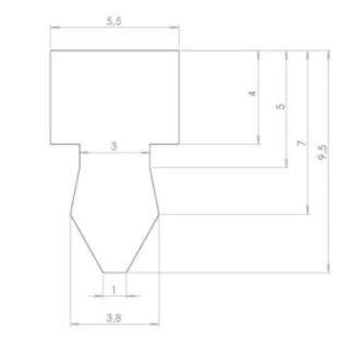 Silikon do ramek/matryc T 5,5x3,8mm do RK 1900