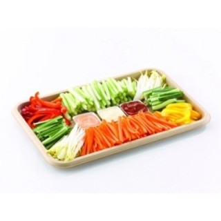 Taca cateringowa 350mm z trzciny op.25szt. (k/6) BePulp