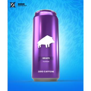 DZIK® ZERO CAFFEINE ZERO KALORII GRAPE 500ml (k24)