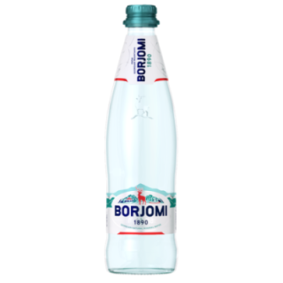 Woda 0,5l naturalnie gazowana op.12szt. BORJOMI butelka szklana