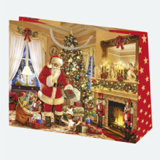 Torebki ozdobne T8 GWIAZDKA zestaw 36 38/29cm, op.10szt. (k/20)