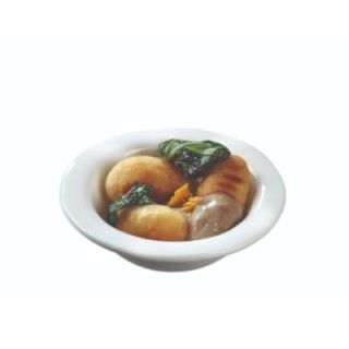 Finger food porcelana talerzyk okrągły fi.75mm biały, op.12szt. (k/16)