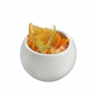 Finger food porcelana pucharek okrągły fi.57mm biały, op.12szt. (k/12)