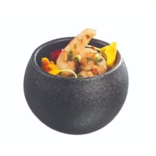 Finger food porcelana pucharek okrągły fi.57mm czarny, op.12szt. (k/12)