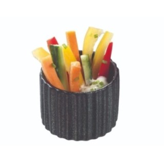 Finger food porcelana pucharek okrągły fi.56mm czarny, op.12szt. (k/12)