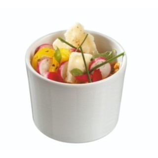 Finger food porcelana pucharek okrągły fi.75mm biały, op.12szt. (k/8)