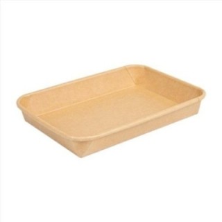 Sushi Box 3 G tacka kraft 19x13x2,4cm op.50szt. (k/12) OP-05