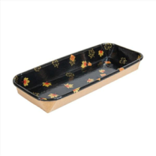 Sushi Box 1 G tacka czarna 22x9x2,4cm op.50szt. (k/12) OP-02