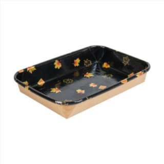 Sushi Box 3 G tacka czarna 19x13x2,4cm op.50szt. (k/12) OP-05