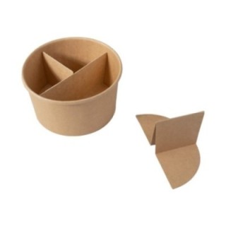 Miska fi.150mm SEPARATOR dodatkowy trójdzielny / czterodzielny do miski 1000ml op.100szt. TnP  insert