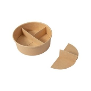 Miska fi.150mm SEPARATOR dodatkowy trójdzielny / czterodzielny do miski 500ml op.100szt. TnP  insert