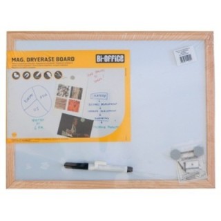 Tablica suchościeralna BI-OFFICE, 40x30c m, rama drewniana op. 1 szt.