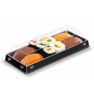 Sushi Box BC230 19x8x2cm op.100szt. (k/6) Czarny OP-01