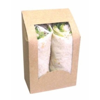 Pudełko wrap/tortilla z oknem, op.50szt.152x95x54mm (k/12)