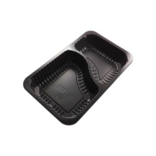 DUNI pojemnik Baseline 1/4 GN op.384szt 260x158x43mm czarny, 2-dzielny