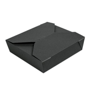 Pudełko TAKEOUT BOX 21,7x21,7x6cm 2910ml czarne, op.50szt. (k/2)