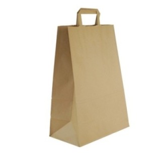 Torba klockowa P 320x170x450 BRĄZOWA (k/200) ucho płaskie