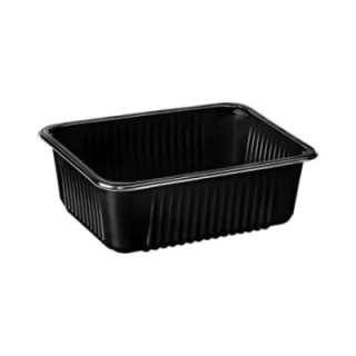 T B 227/178/1 H6 R do.zgrzewu op.320szt wys. 6cm czarny, niedzielony żebrowany WIELORAZOWE