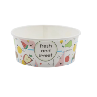 Miseczka PAP/PE do lodów 350ml Fresh and Sweet op.30szt. śr.121mm (k/15)
