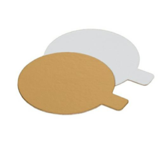 Złoty krążek pod tort śr.5cm op.200szt. 730g monoporcja