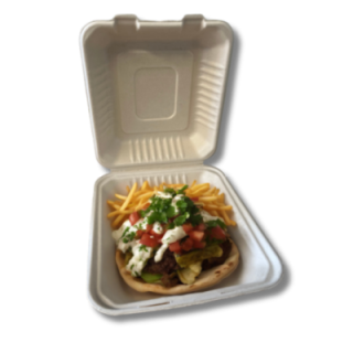 Menubox trzcina średni niedzielony op.50szt. 220x200x78mm (k/4) PFAS Free