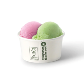 Miseczka PAP/DSP fi.92mm do lodów 180ml biała op.50szt. (k/20)