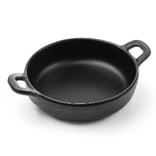 Naczynie do serwowania z melaminy Little Chef okrągłe, czarny