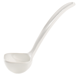 Chochla do sosów z melaminy biała 40 ml