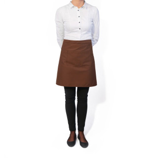 Zapaska kelnerska krótka Brązowa
