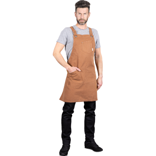 Fartuch barmański jasnobrązowy