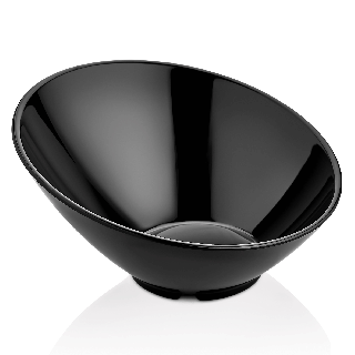 Miska skośna Metro z melaminy, czarna, 262x(h)138 mm