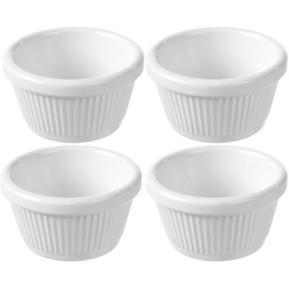 Miseczka ramekin, kremowa, 70x70x(H)37 mm - zestaw 4 szt.