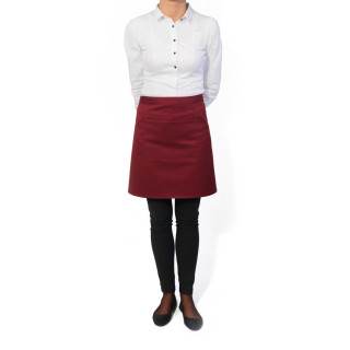 Zapaska kelnerska krótka Bordowa