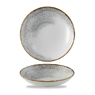 Miska coupe Homespun Accents Jasper Grey 182 mm