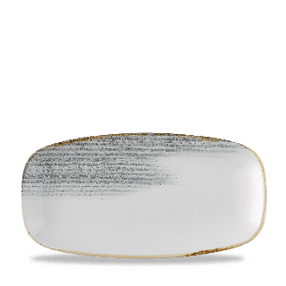 Talerz prostokątny Homespun Accents Jasper Grey 298x153 mm