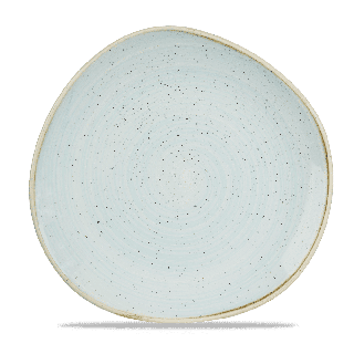 Talerz płytki o organicznym kształcie Stonecast Duck Egg Blu 286 mm