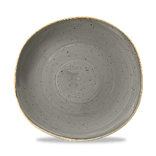 Talerz płytki o organicznym ksztalcie Stonecast Peppercorn Grey 264 mm