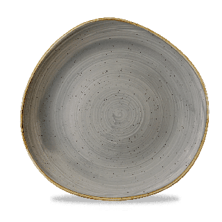 Talerz płytki o organicznym ksztalcie Stonecast Peppercorn Grey 286 mm